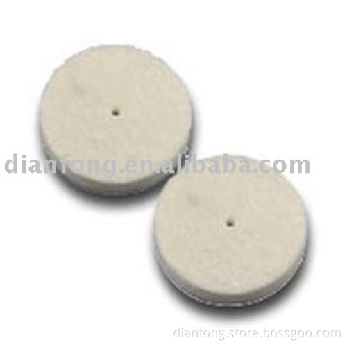 white felt buffing wheel